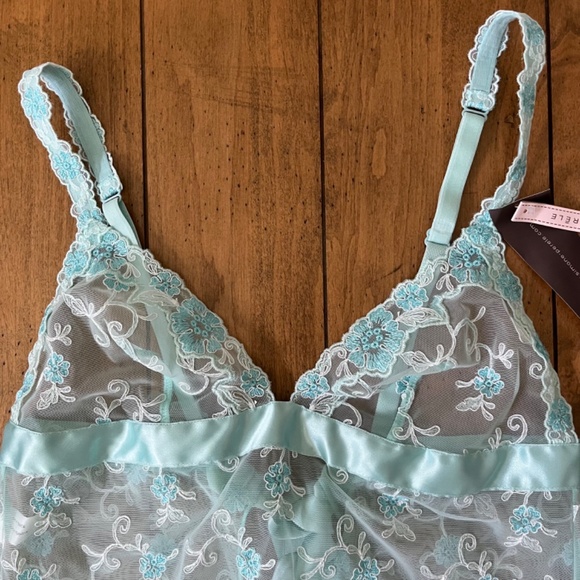 Simone Perele Lacy Babydoll Lingerie Nightgown FR 2 (Small) - Picture 3 of 12